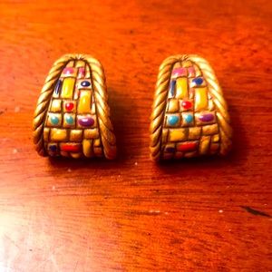Chico’s gold color earrings